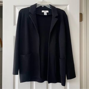 Magaschoni Black Knit Blazer, Size XS